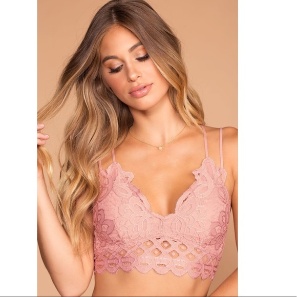 1️⃣ Left❗️Mauve Scallop Lace Bralette - Picture 2 of 6
